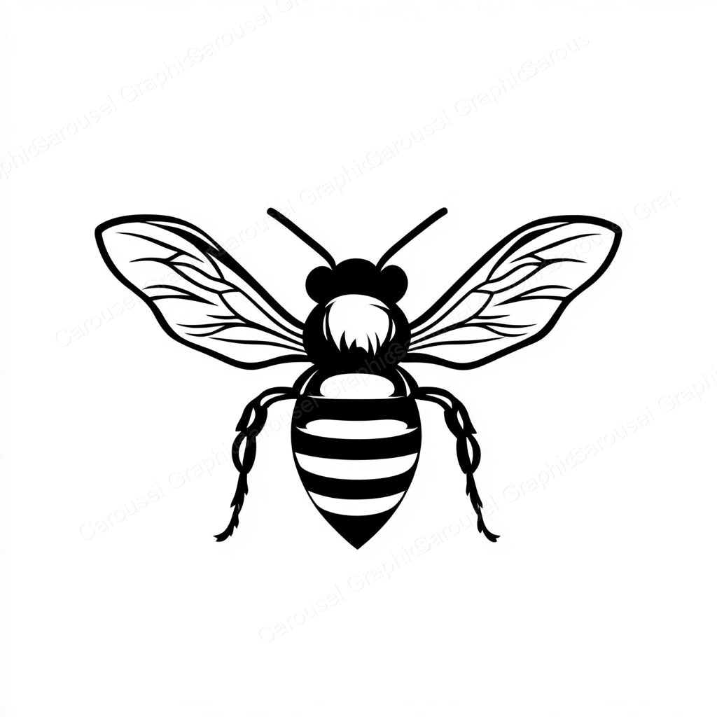 Bee Vector Graphic preview