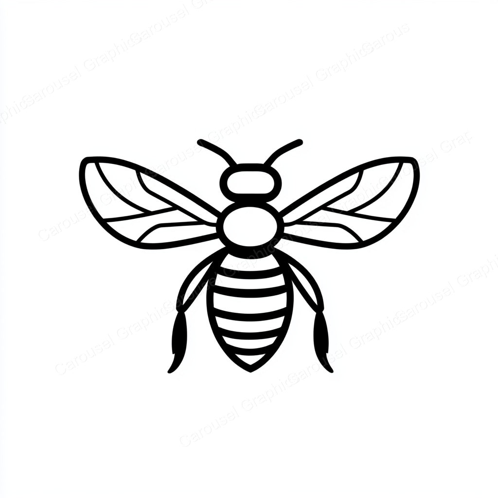 Bee Vector Graphic preview
