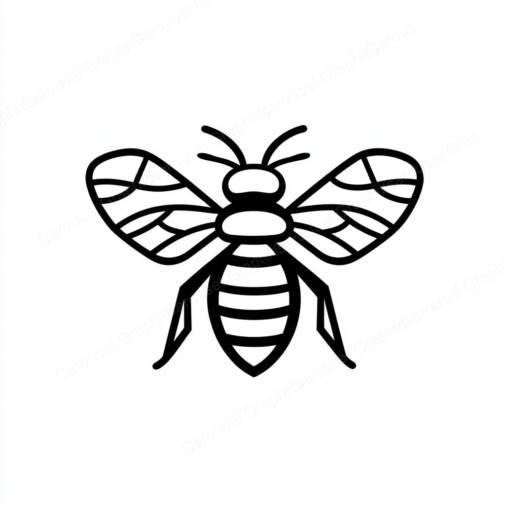 Bee Vector Graphic preview