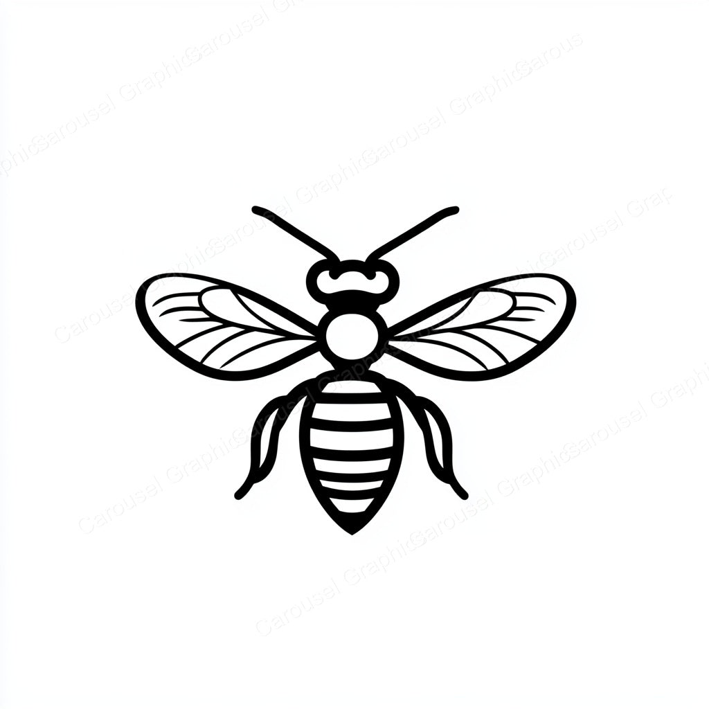 Bee Vector Graphic preview