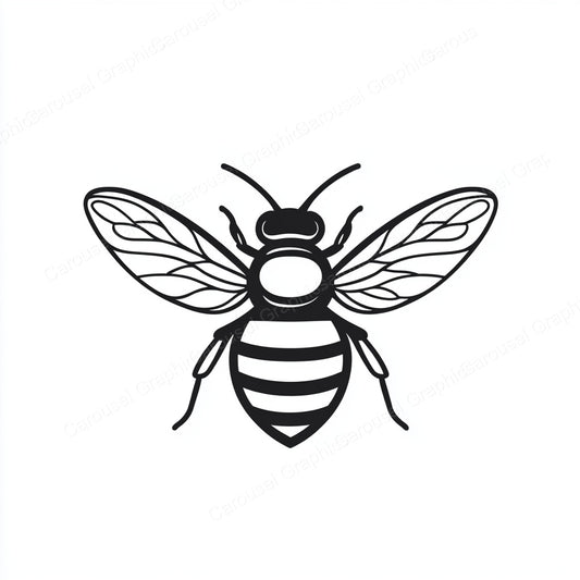 Bee Vector Graphic preview