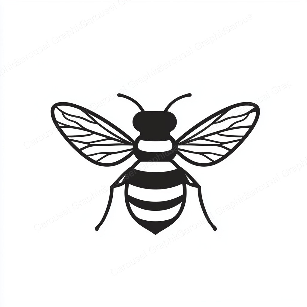 Bee Vector Graphic preview