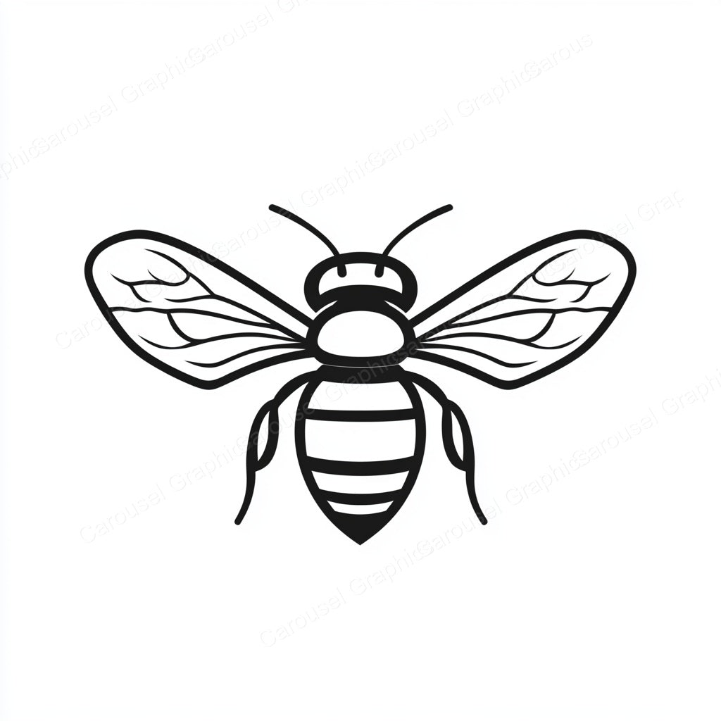 Bee Vector Graphic preview
