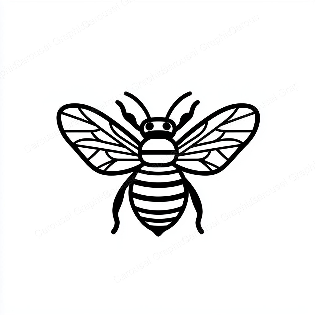 Bee Vector Graphic preview