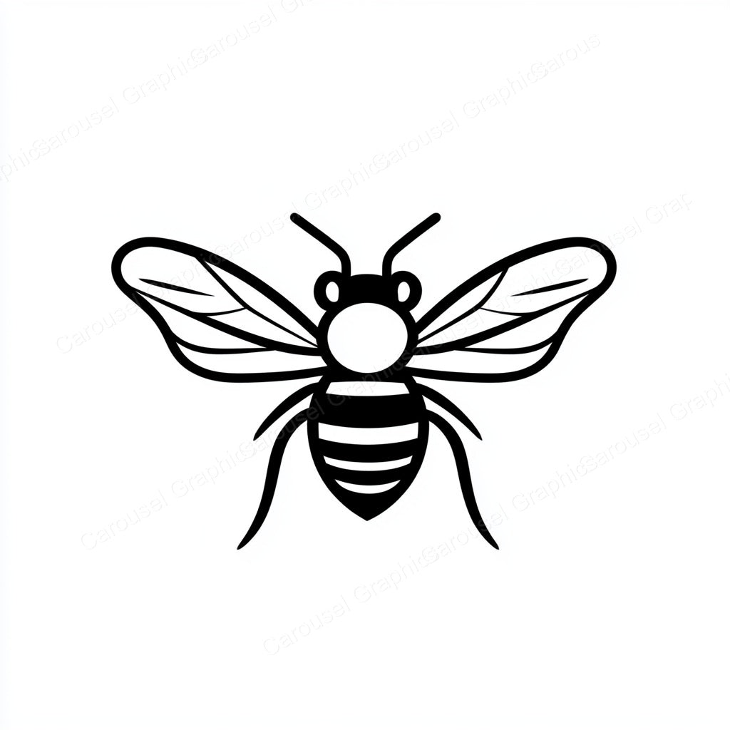 Bee Vector Graphic preview
