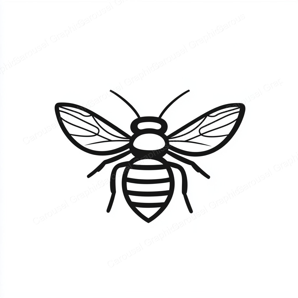 Bee Vector Graphic preview