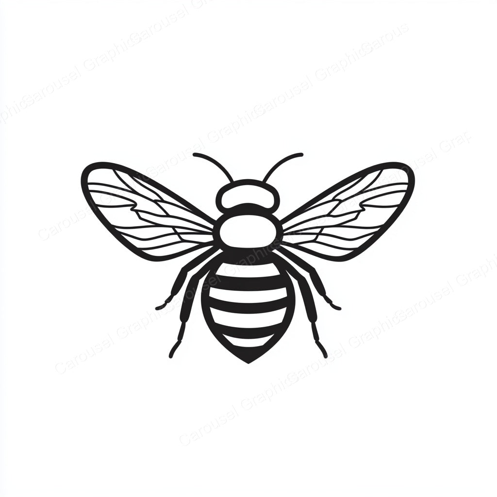 Bee Vector Graphic preview