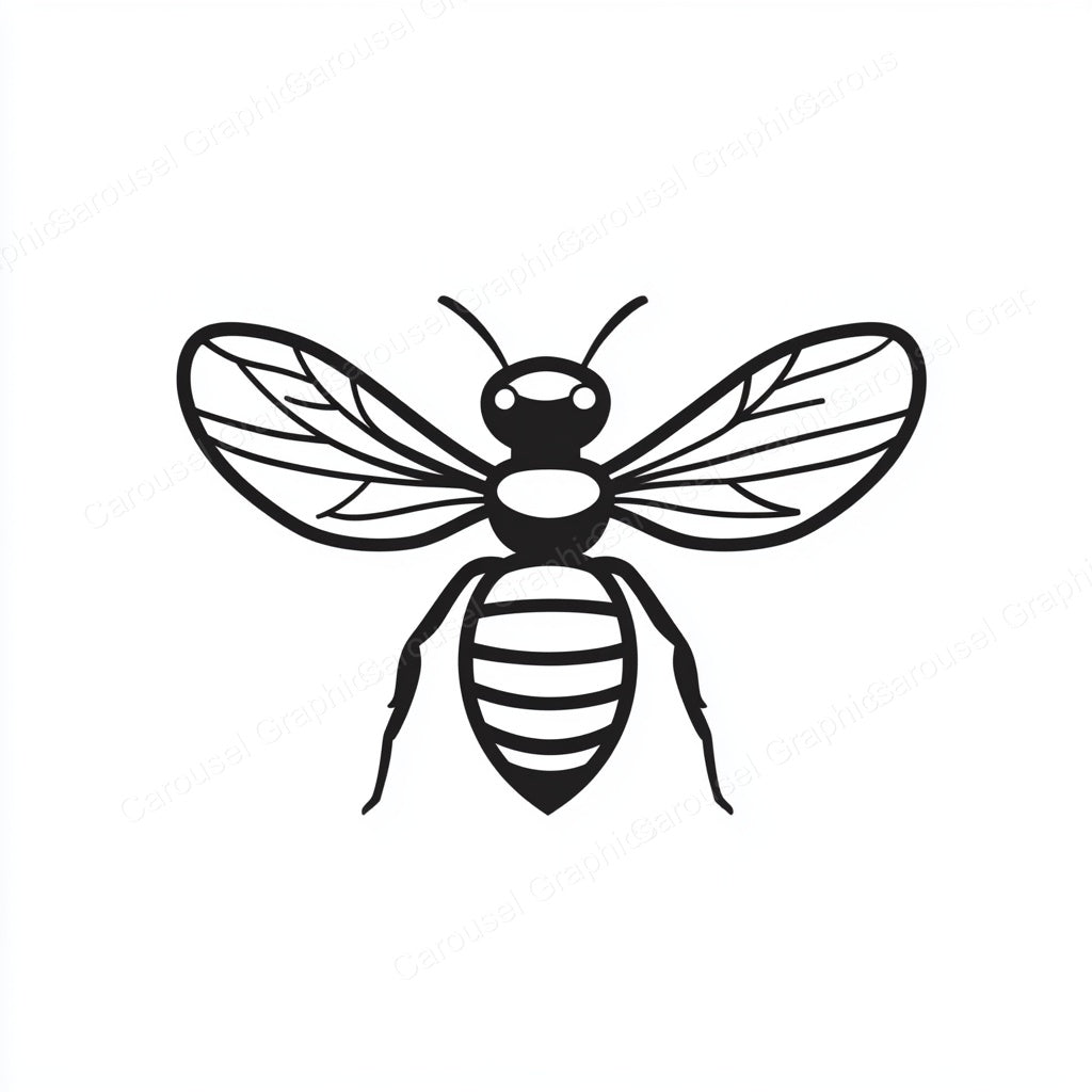 Bee Vector Graphic preview
