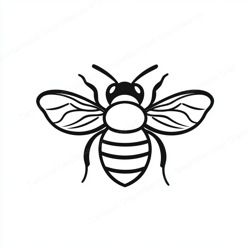 Bee Vector Graphic preview