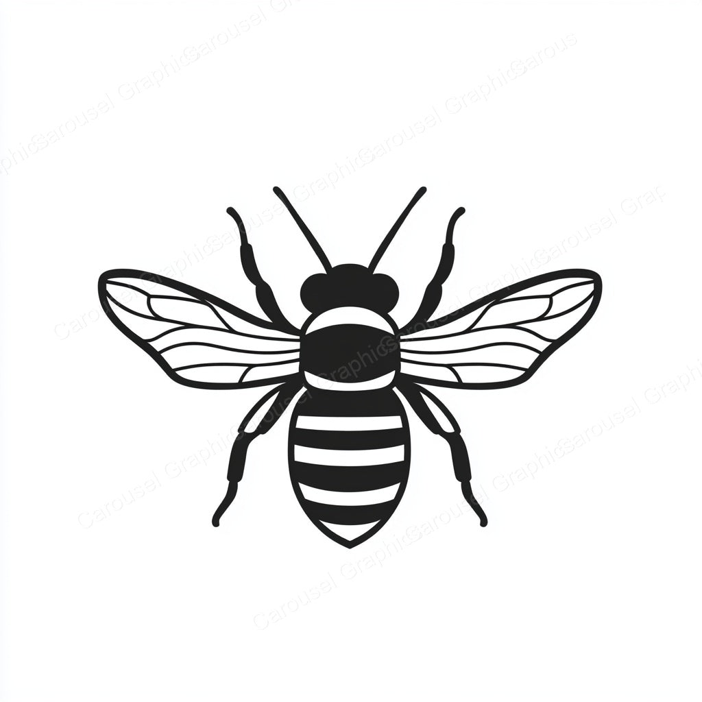 Bee Vector Graphic preview