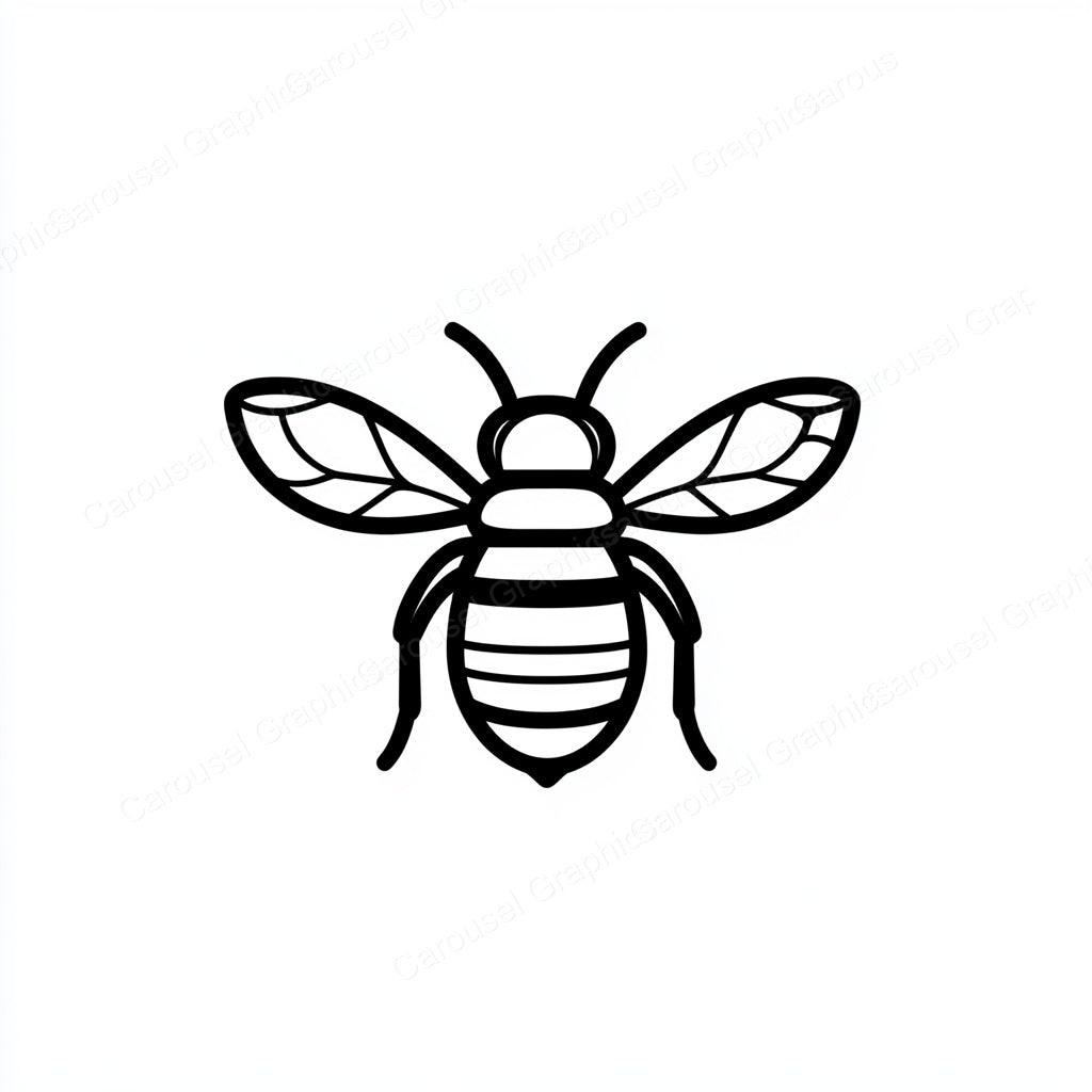 Bee Vector Graphic preview