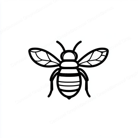 Bee Vector Graphic preview
