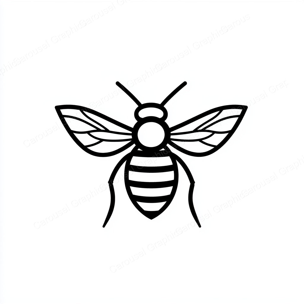 Bee Vector Graphic preview