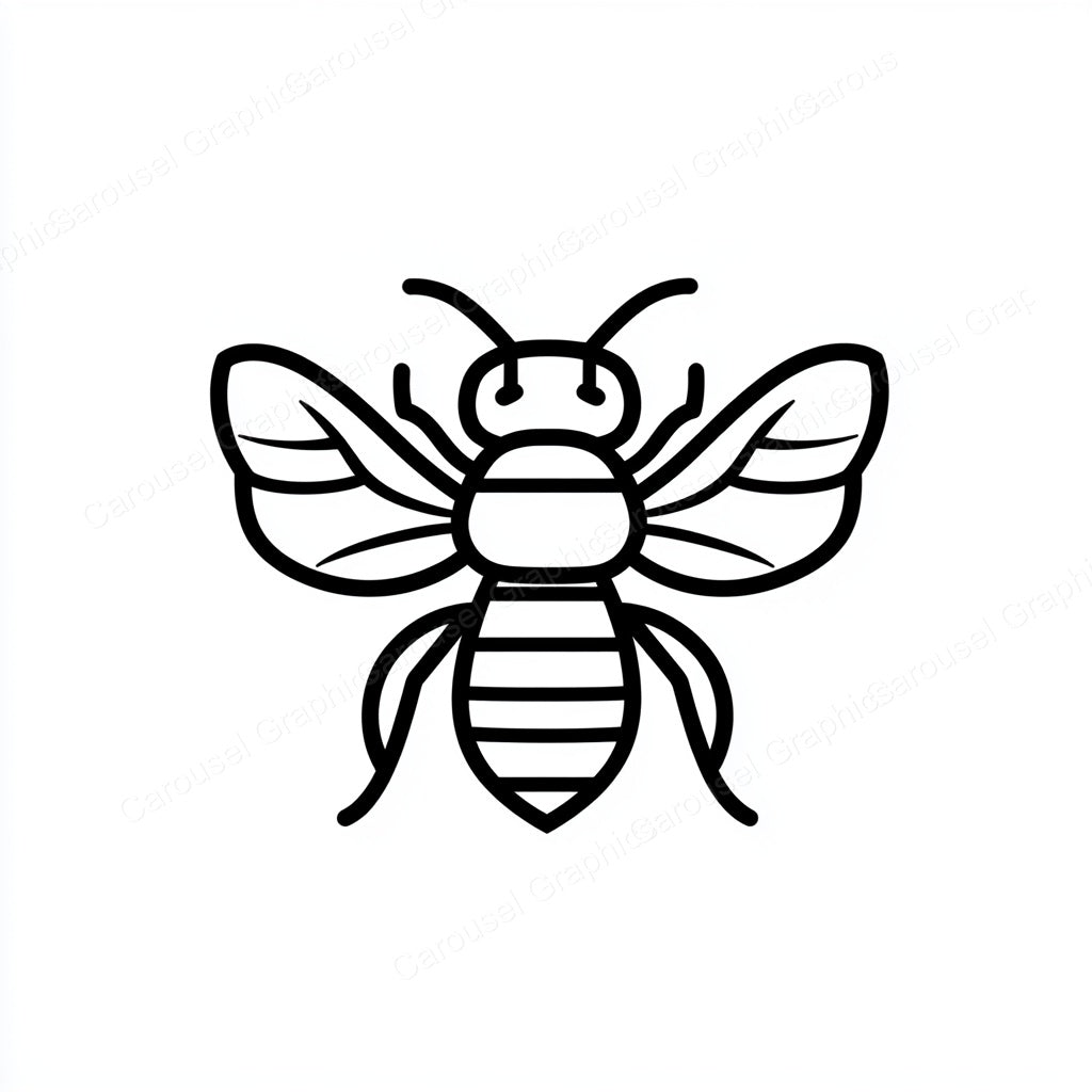 Bee Vector Graphic preview