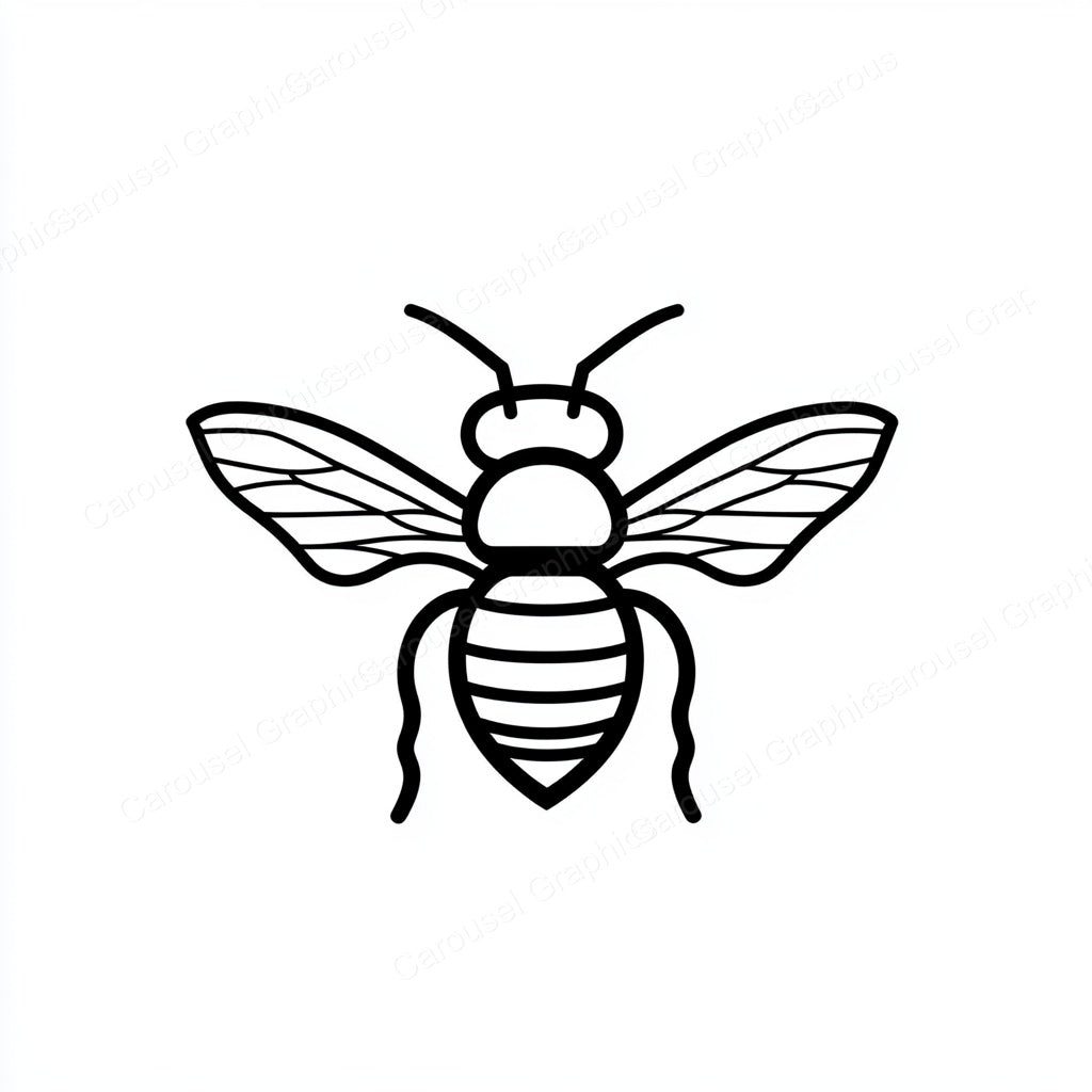 Bee Vector Graphic preview
