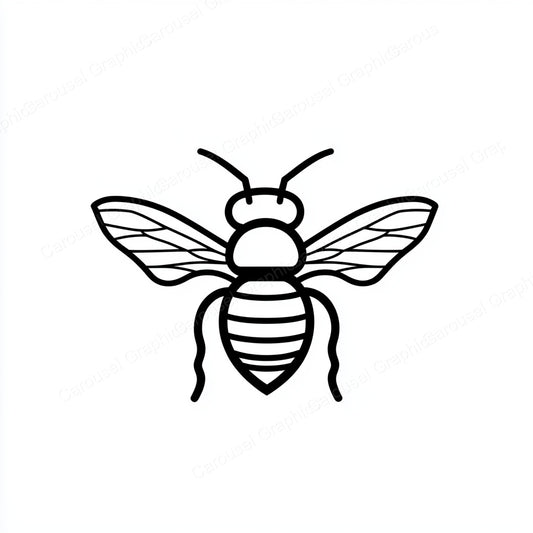 Bee Vector Graphic preview