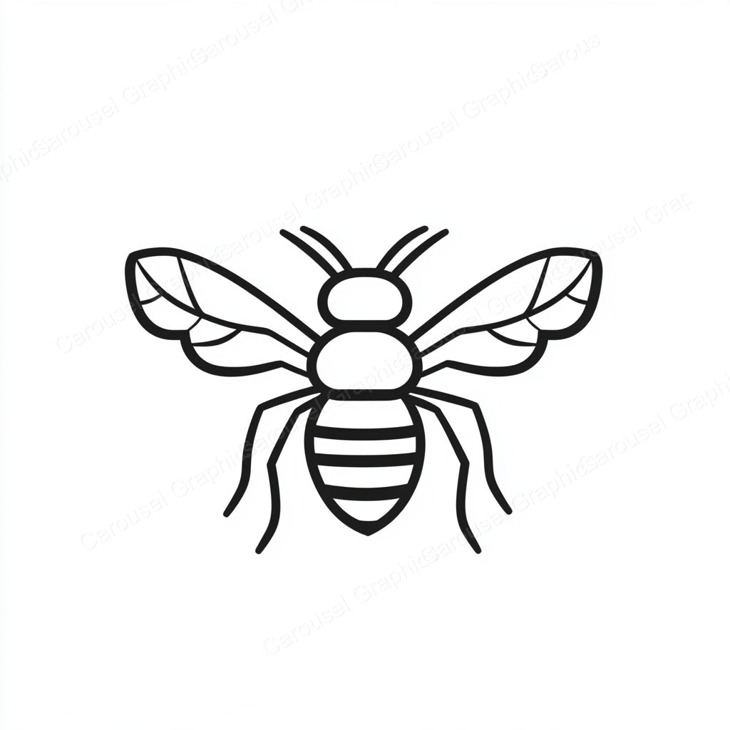 Bee Vector Graphic preview
