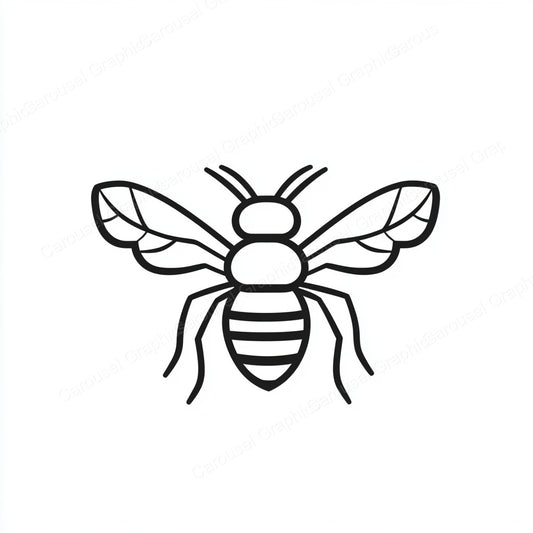 Bee Vector Graphic preview