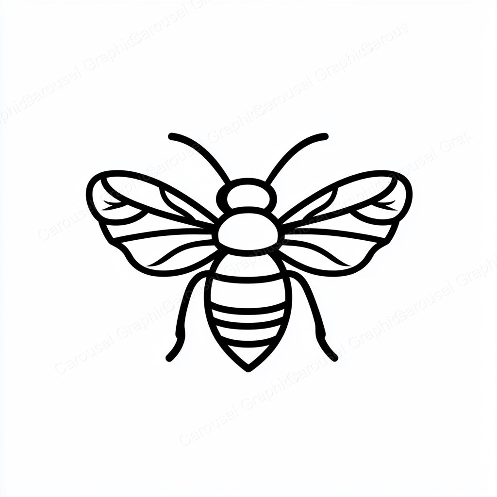 Bee Vector Graphic preview