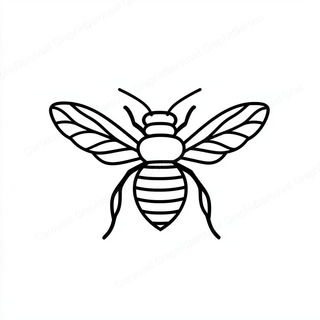 Bee Vector Graphic preview