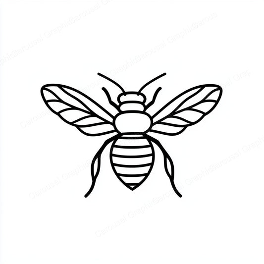 Bee Vector Graphic preview