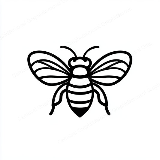Bee Vector Graphic preview
