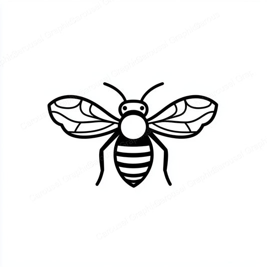 Bee Vector Graphic preview