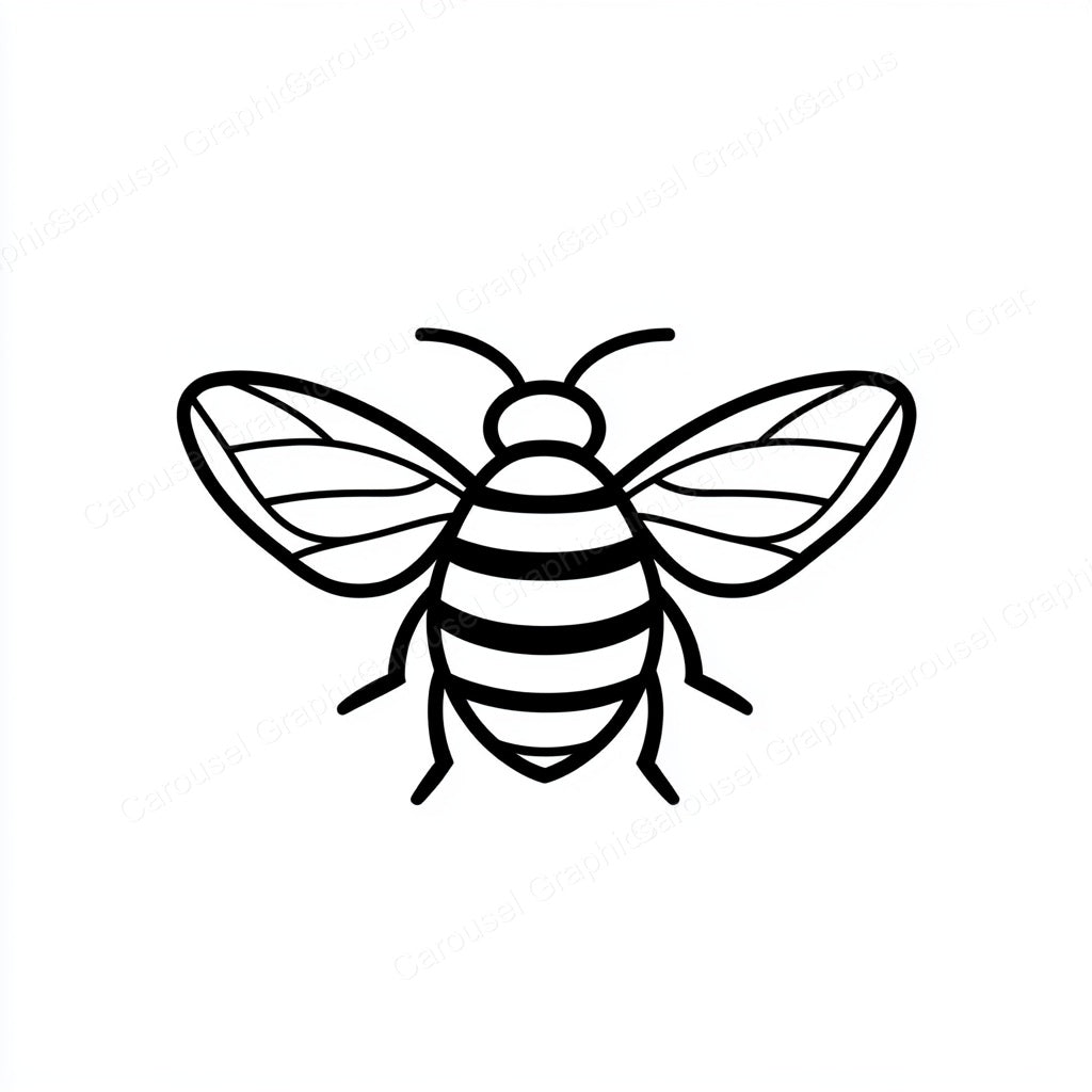 Bee Vector Graphic preview