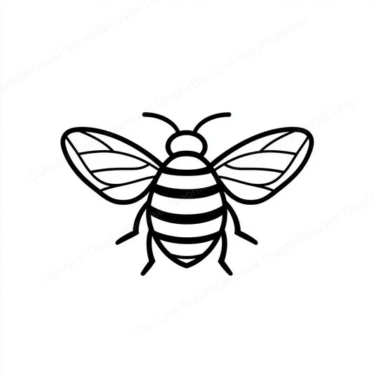 Bee Vector Graphic preview
