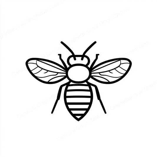 Bee Vector Graphic preview