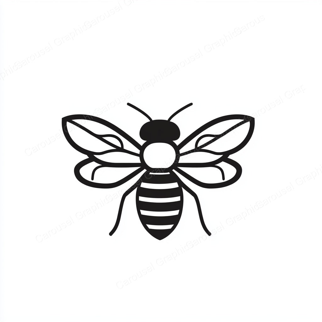 Bee Vector Graphic preview