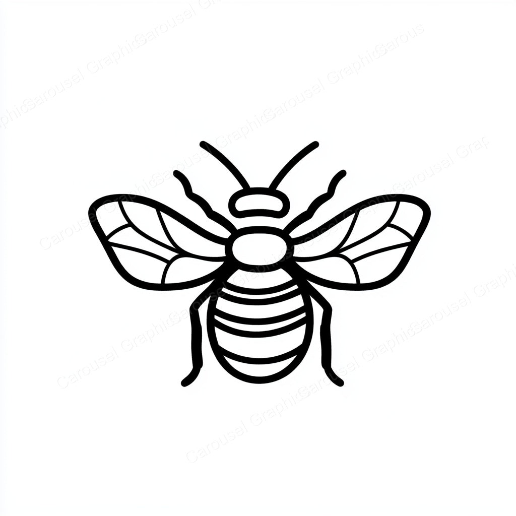 Bee Vector Graphic preview