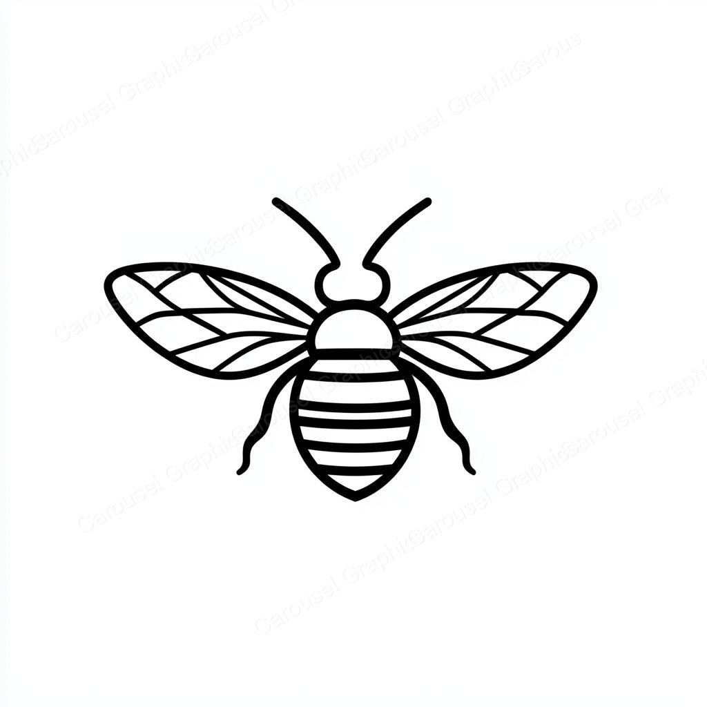 Bee Vector Graphic preview