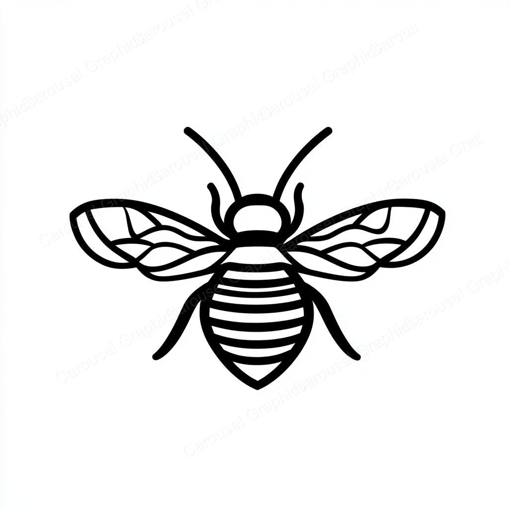 Bee Vector Graphic preview
