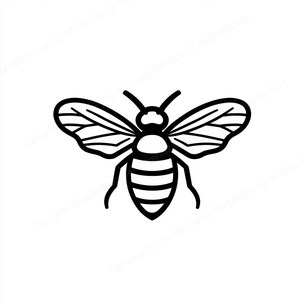 Bee Vector Graphic preview