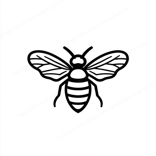 Bee Vector Graphic preview