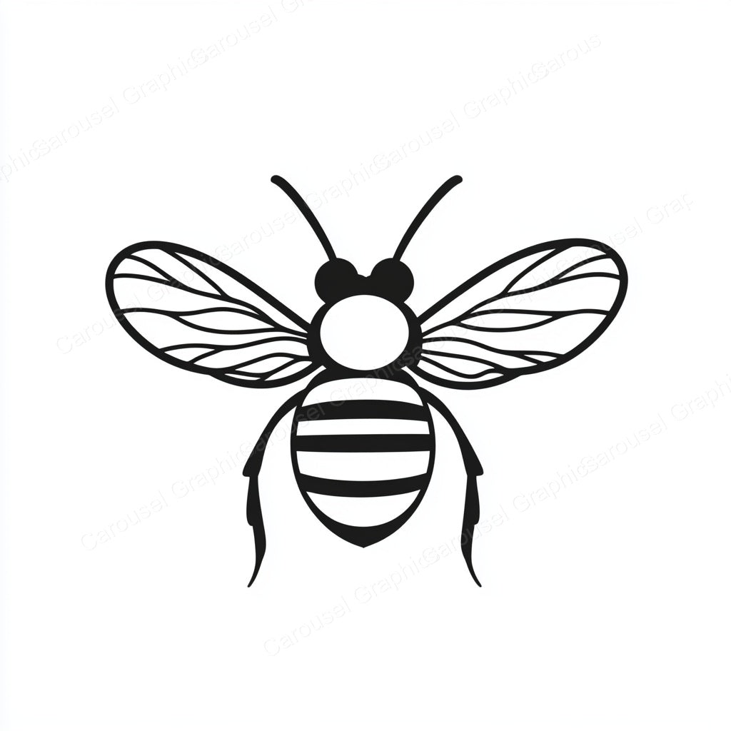Bee Vector Graphic preview