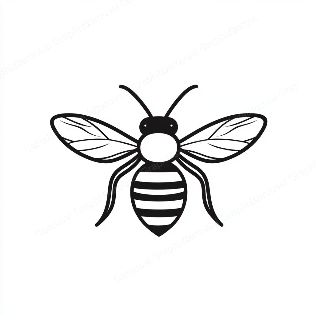 Bee Vector Graphic preview