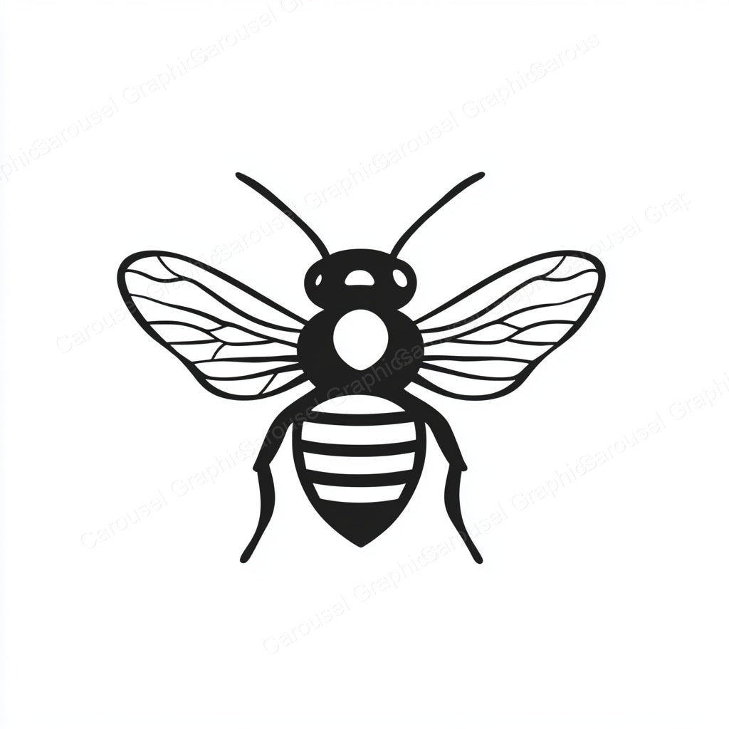 Bee Vector Graphic preview