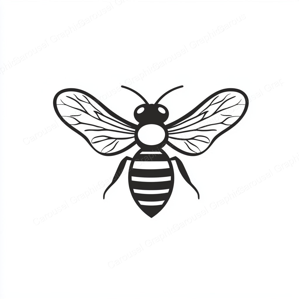 Bee Vector Graphic preview