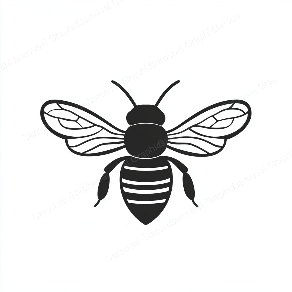 Bee Vector Graphic preview