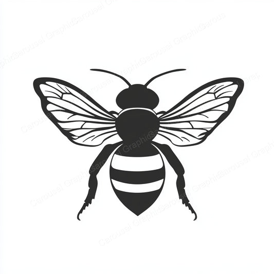 Bee Vector Graphic preview