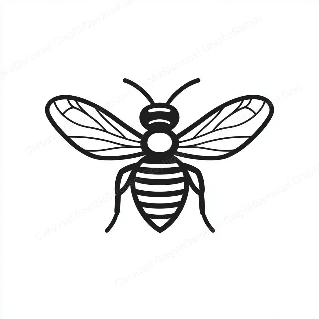 Bee Vector Graphic preview