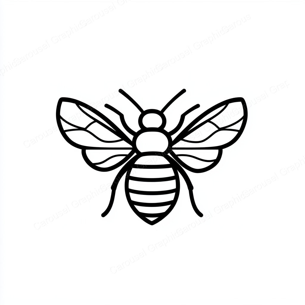 Bee Vector Graphic preview