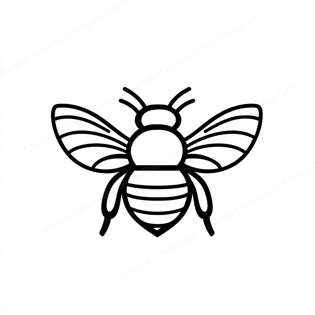Bee Vector Graphic preview