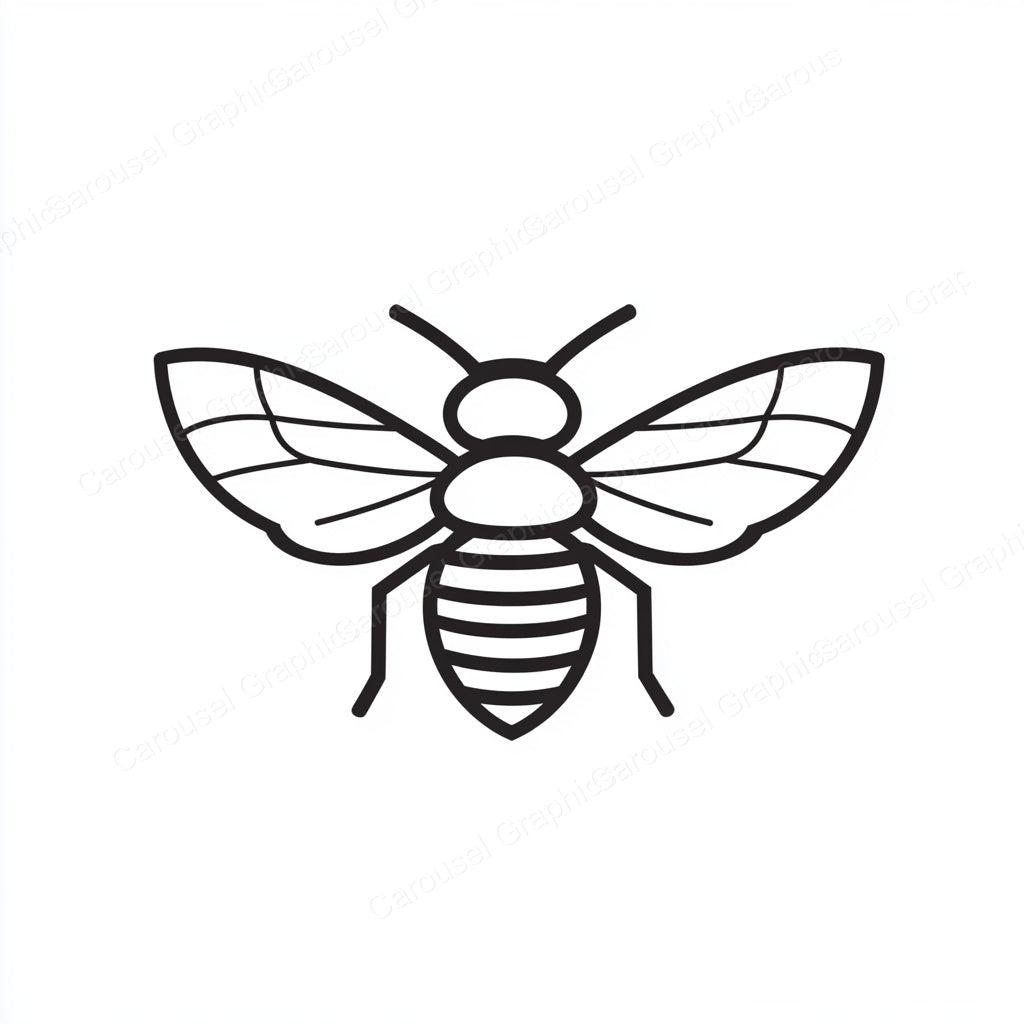 Bee Vector Graphic preview