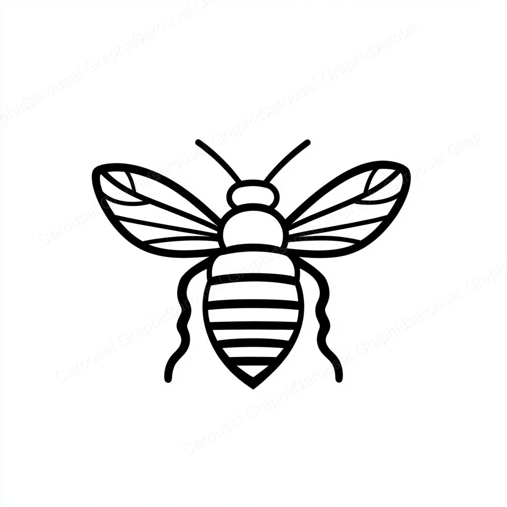 Bee Vector Graphic preview