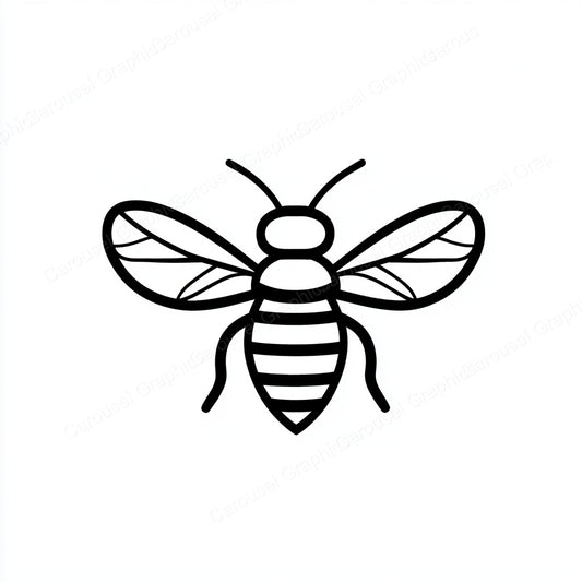 Bee Vector Graphic preview