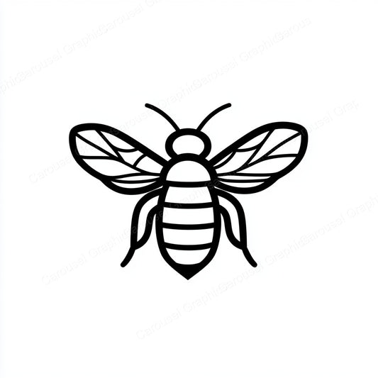 Bee Vector Graphic preview