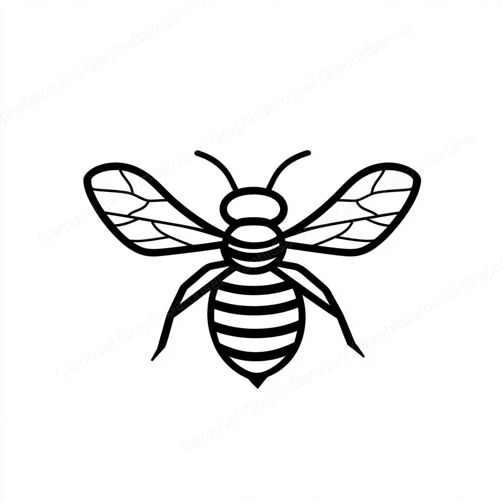 Bee Vector Graphic preview